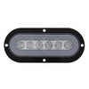 36956 22 LED 6 in. Oval Flange Mount GloLight (Turn Signal) - Amber LED/Clear Lens - image 4