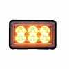 37158B Rectangular Warning Light With Bracket [Amber LED] - image 1