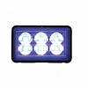37159B Rectangular Warning Light With Bracket [Blue LED] - image 1