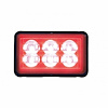 37160B Rectangular Warning Light With Bracket [Red LED] - image 1