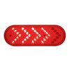 38145 35 LED 6 in. Oval Sequential Turn Signal Light - Red LED/Red Lens - image 4