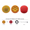 38176BAK 13 LED 2-1/2 in. Round Light Kit (Clearance/Marker) - Amber LED/Amber Lens - image 1