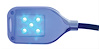 CHROME PLASTIC 5 BLUE LED - image 1
