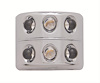 CHROME PLASTIC 6 LED HALF - image 1