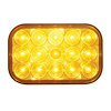38746B 15 LED Rectangular Turn Signal Light - Amber LED/Amber Lens (Bulk) - image 1