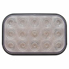 38749B 15 LED Rectangular Light (Stop, Turn & Tail) - Red LED/Clear Lens - image 1