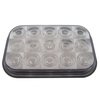 38749B 15 LED Rectangular Light (Stop, Turn & Tail) - Red LED/Clear Lens - image 3
