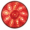 38770 10 LED 4 in. Round Light (Stop, Turn & Tail) - Red LED/Red Lens - image 1