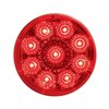 38850 9 LED 2 in. Round Reflector Light (Clearance/Marker) - Red LED/Red Lens - image 2