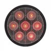 39118 7 LED 4 in. Round Competition Series Light (Stop, Turn & Tail) - Red LED/Clear Lens - image 2