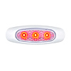 39312B 5 LED Reflector Light (Clearance/Marker) With Side Ditch Light -Red LED/Clear Lens - image 1