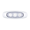39313B 5 LED Reflector Light (Clearance/Marker) With Side Ditch Light -White LED/Clear Lens - image 1