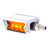 39365 3 LED Single Function Double Face Light W/Visor - Horizontal Mount - Amber & Red LED/Amber & Red Lens - image 1