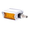 39365 3 LED Single Function Double Face Light W/Visor - Horizontal Mount - Amber & Red LED/Amber & Red Lens - image 3