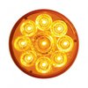 39739 9 LED 2-1/2 in. Round Pure Reflector Light (Clearance/Marker) - Amber LED/Amber Lens - image 2