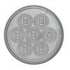 39925 7 LED 4 in. Round Reflector Light (Stop, Turn & Tail) - Red LED/Clear Lens - image 2