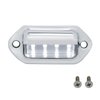 39930B 4 White LED Chrome License Plate Light/Utility Light - image 2