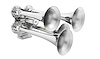 46123 4 Trumpet Mini Train Horn [Chrome] - image 1