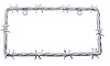 CHROME BARBWIRE LICENSE F - image 1