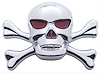 CHROME PLASTIC SKULL ACCE - image 1