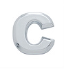 CHROME PLASTIC LETTER - C - image 1