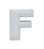 CHROME PLASTIC LETTER - F - image 1