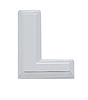 CHROME PLASTIC LETTER - L - image 1