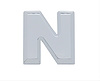 CHROME PLASTIC LETTER - N - image 1