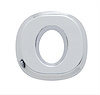 CHROME PLASTIC LETTER - O - image 1