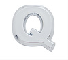 CHROME PLASTIC LETTER - Q - image 1