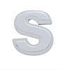 CHROME PLASTIC LETTER - S - image 1