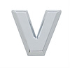 CHROME PLASTIC LETTER - V - image 1