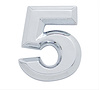 CHROME PLASTIC LETTER - 5 - image 1
