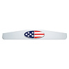 67008 Mud Flap Weight with Oval USA Flag Emblem - image 1
