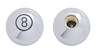CHROME LARGE 8 BALL TIRE - image 1