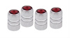 CHROME TUBULAR VALVE CAPS - image 1