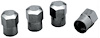 CHROME HEX VALVE CAPS - image 1