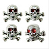 CHROME SKULL VALVE CAPS - image 1