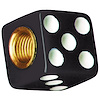 Dice Valve Stem Caps Black w/White Dots - image 1