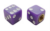 DICE VALVE CAPS - PURPLE - image 1