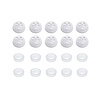 70196 Chrome Plastic Skull Snap-On Cap For #10 And #12 Screws (10-Pack) - image 1