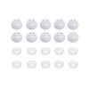 70196 Chrome Plastic Skull Snap-On Cap For #10 And #12 Screws (10-Pack) - image 2