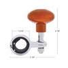Cadmium Orange Steering Wheel Spinner Knob - image 4