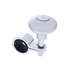 Liquid Silver Steering Wheel Spinner Knob - image 1