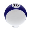 70759 Number 10 Pool Ball Gearshift Knob - Gloss Blue Striped - image 1