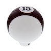 70764 Number 15 Pool Ball Gearshift Knob - Gloss Maroon Striped - image 1