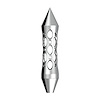 70892 Daytona Style Spike Grip Handle With Beer Tap Adapter - Chrome - image 1