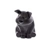 72047 Die-Cast Sitting Pig Hood Ornament - Matte Black - image 2