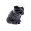 72047 Die-Cast Sitting Pig Hood Ornament - Matte Black - image 3