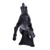72048 Die-Cast Fighting Stallion Hood Ornament - Matte Black - image 2